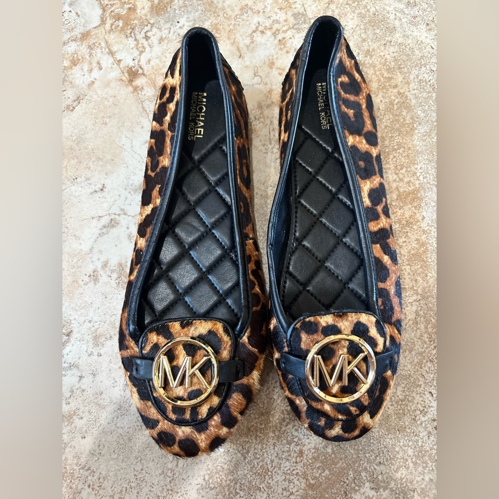 Michael Kors vintage Leopard Print Ballet Flat calf hair - Picture 2 of 6